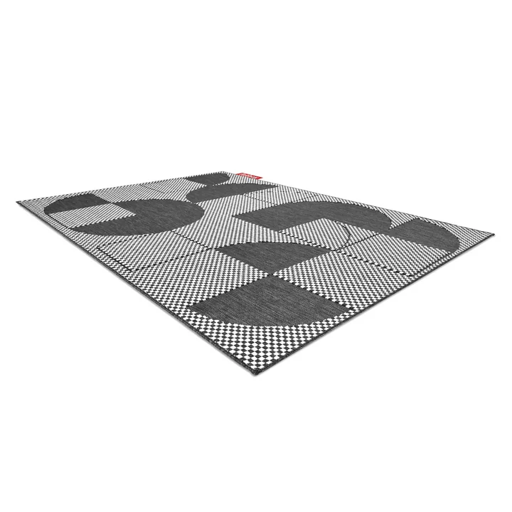 Fatboy - Carpretty Petit Jigsaw Tapis d'extérieur, 160 x 230 cm, noir / blanc