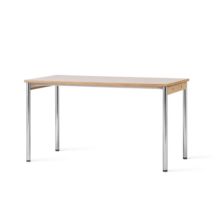 Audo - Co Bureau, 140 x 70 cm, crème / chrome