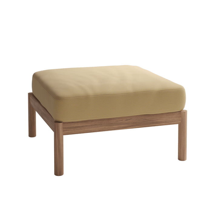 Skagerak Tradition Outdoor Pouf, teck / jaune miel de Fritz Hansen