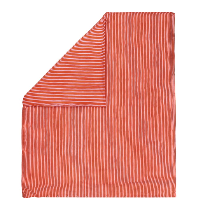 Piccolo housse de couette, 240 x 220 cm, orange chaud / rose de Marimekko