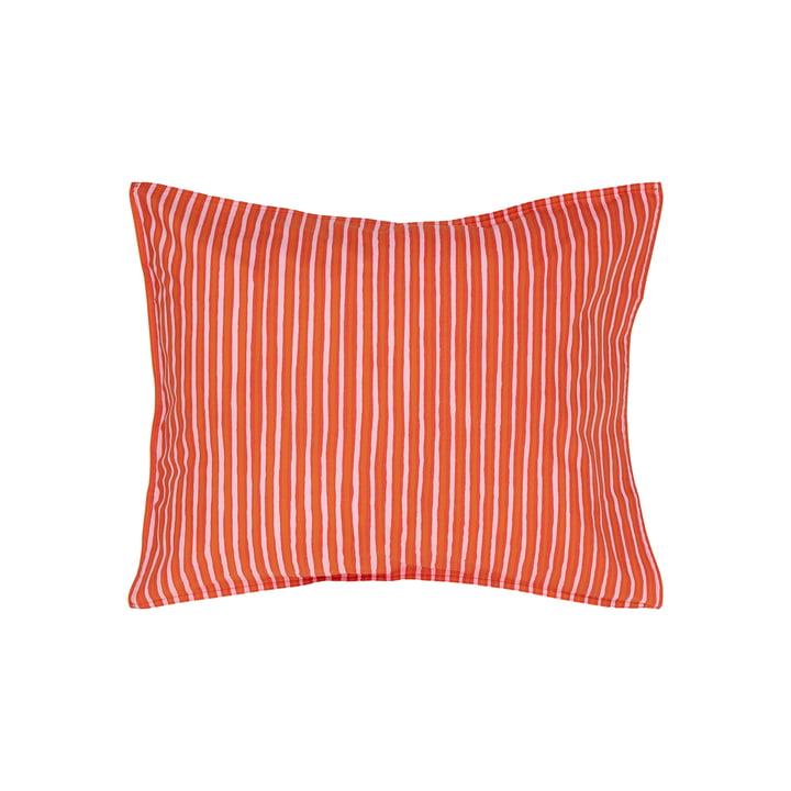 Piccolo housse de coussin, 50 x 60 cm, orange chaud / rose de Marimekko