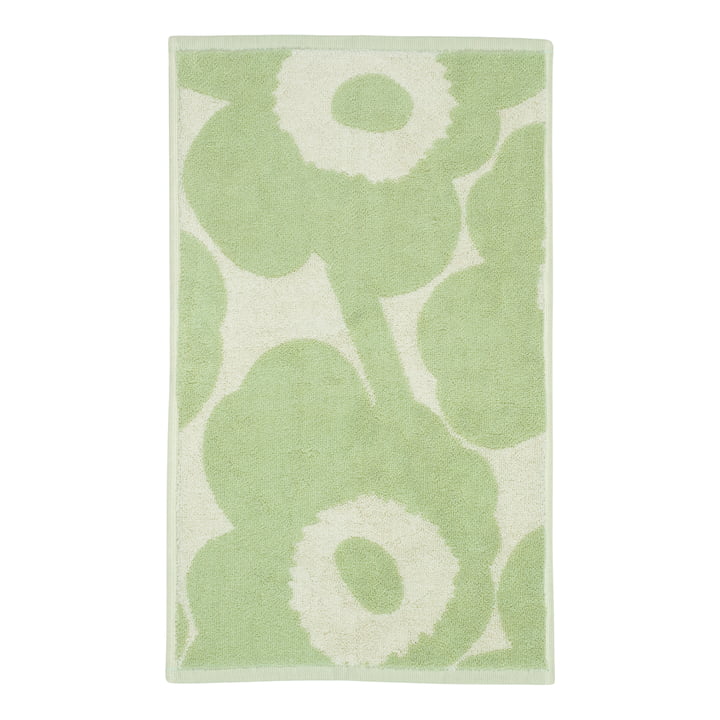 Marimekko - Unikko Serviette d'invité, 30 x 50 cm, blanc cassé / sage