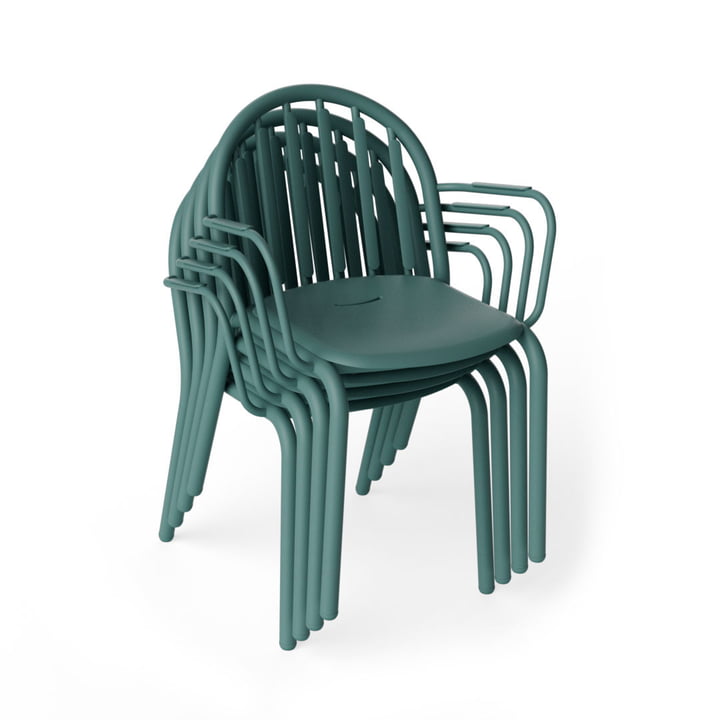 Fred's Outdoor fauteuil, vert sauge foncé (set de 4) (édition exclusive) de Fatboy