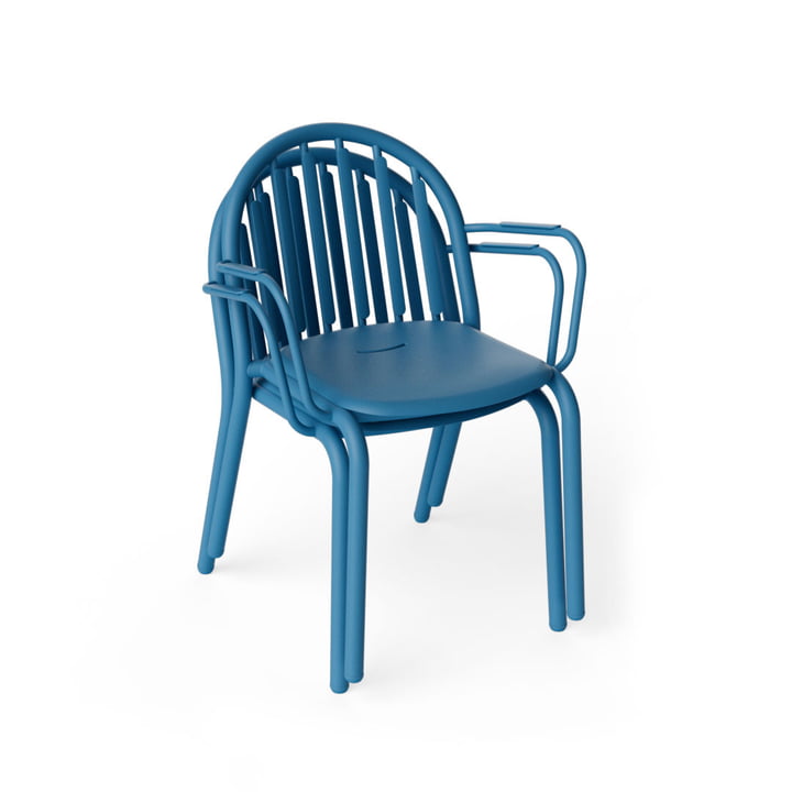 Fred's Outdoor fauteuil, wave blue (set de 2) (édition exclusive) de Fatboy