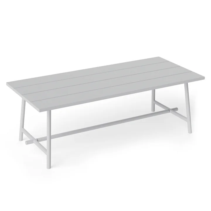 Fred's Outdoor Table 220 x 100 cm, gris clair (édition exclusive) de Fatboy