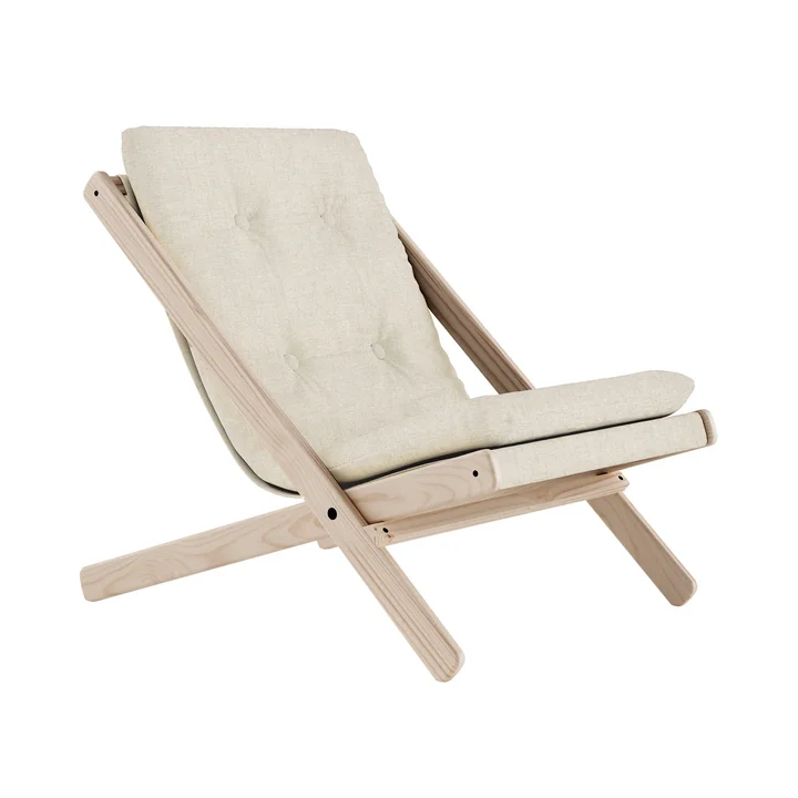 Boogie Chaise pliante, hêtre / lin de Karup Design
