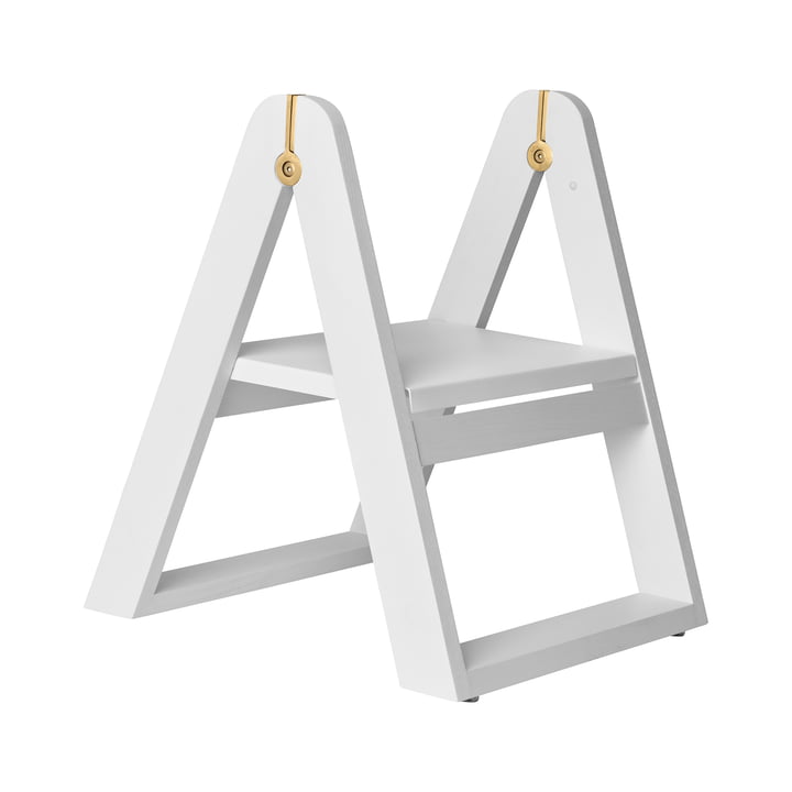 Tabouret marchepied Reech, blanc de Gejst