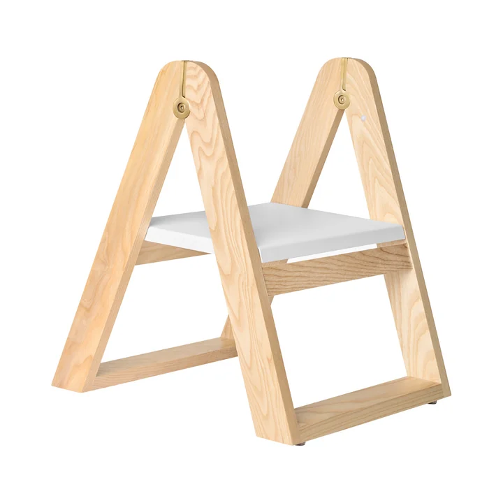 Tabouret marchepied Reech, frêne de Gejst