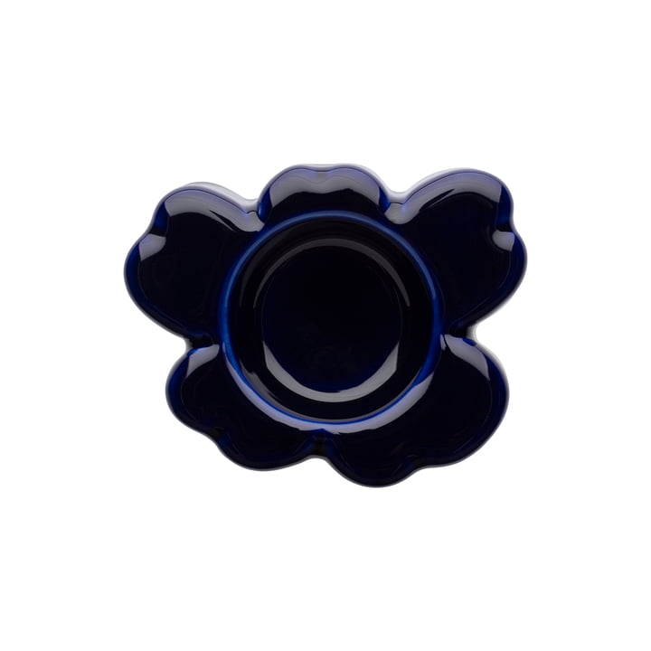 Unikko Porte-bougies à réchaud, cobalt de Marimekko