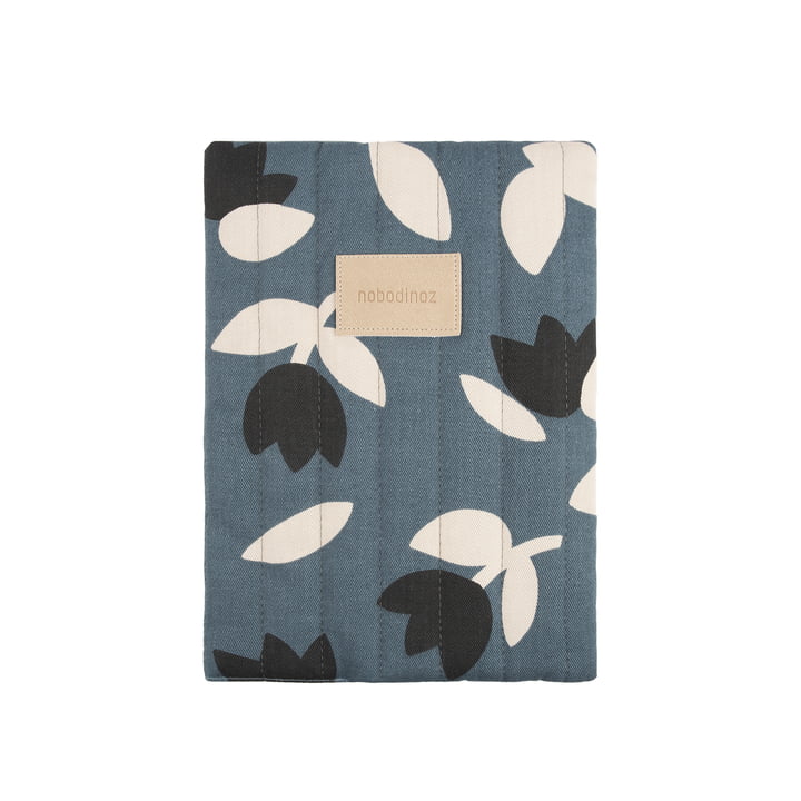 Hyde Park Pochette pour carnet de maternité A5, blue black tulips de Nobodinoz