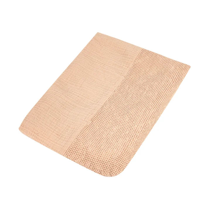 Wabi Sabi Housse pour matelas à langer, 50 x 70 cm, powder pink de Nobodinoz