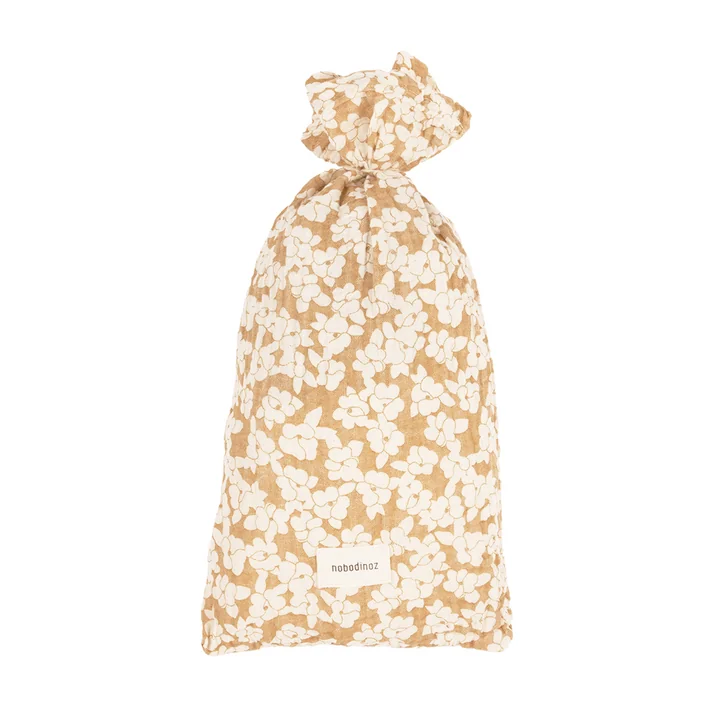 Wabi Sabi Housse de couette en mousseline, 150 x 200 cm, golden brown sakura de Nobodinoz