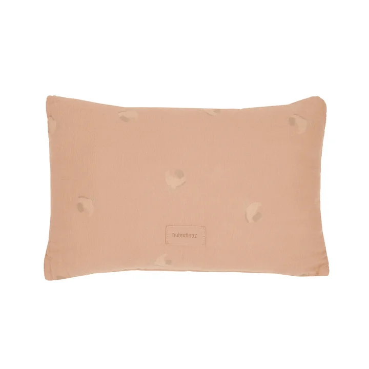 Wabi Sabi Coussin en mousseline, 35 x 23 cm, powder pink blossom de Nobodinoz