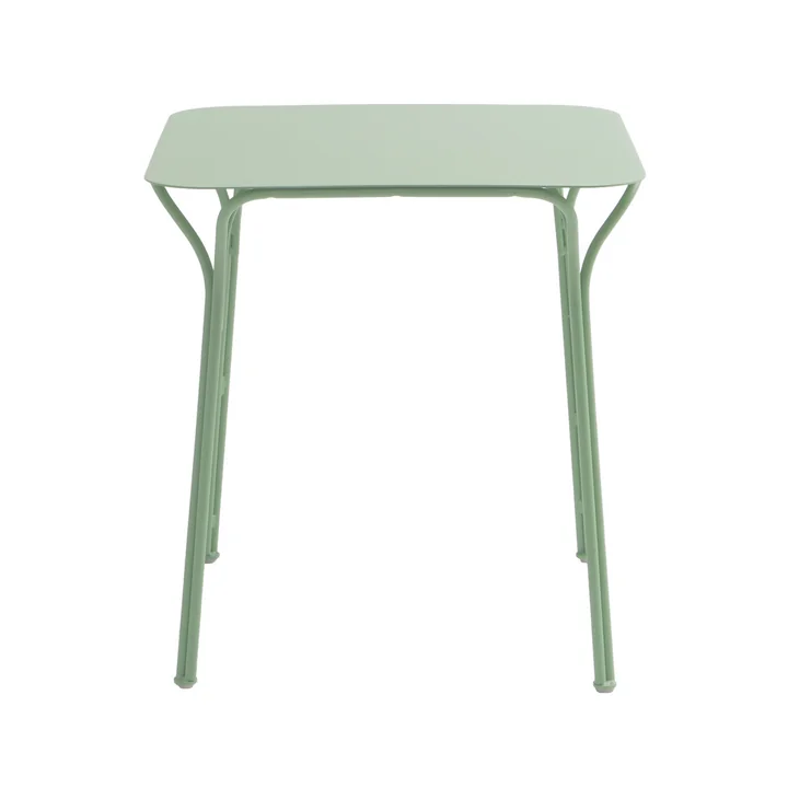 Kartell - Hiray Table de jardin, 70 x 70 cm, vert sauge