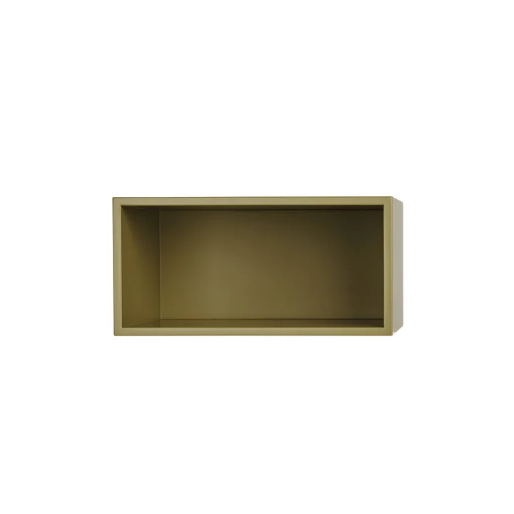 Muuto - Mini Stacked Système Module d'étagères, small / brun-vert