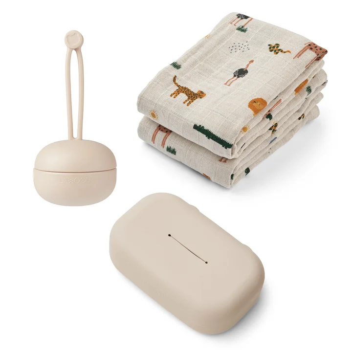 Liewood - Set cadeau pour bébé, crème (4 pcs.)