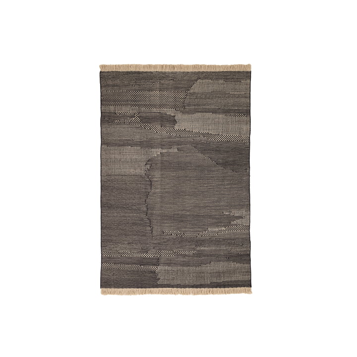 Wabisabi tapis en laine, 170 x 240 cm, anthracite de nanimarquina