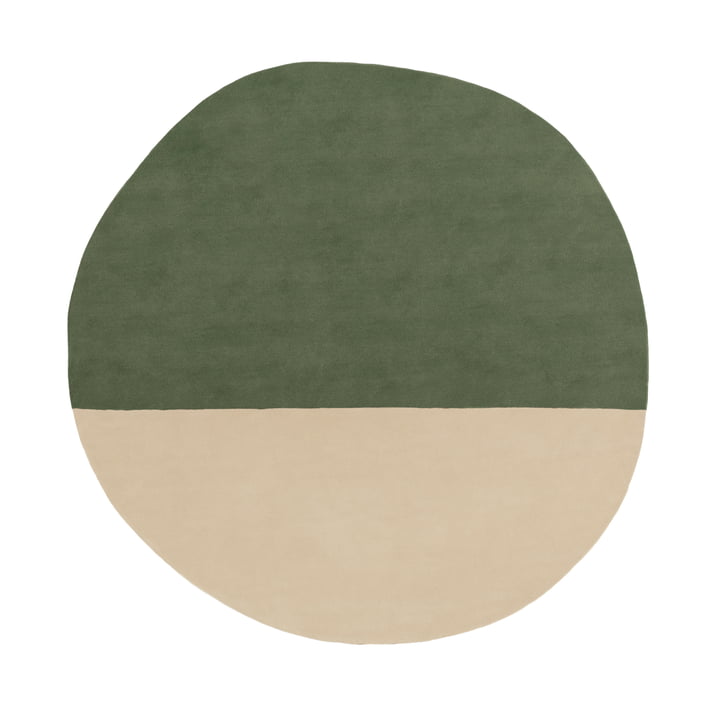 Pearl tapis en laine, 200 x 197 cm, vert de nanimarquina