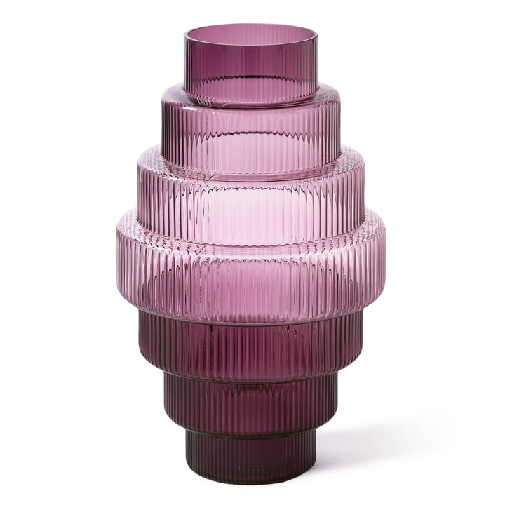 Pols Potten - Steps Vase XXL, violet foncé