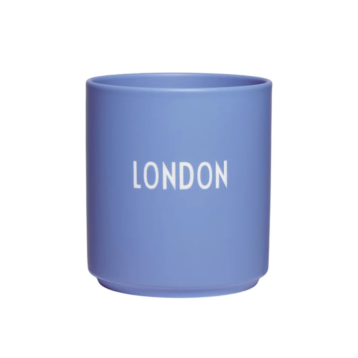Design Letters - AJ Favourite Tasse en porcelaine, London / bleu