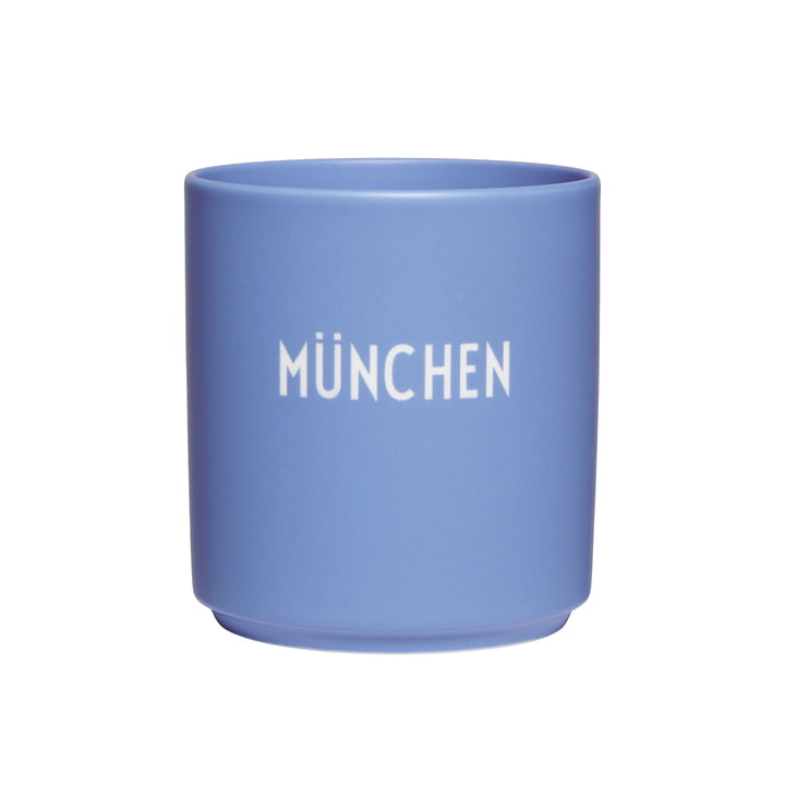 Design Letters - AJ Favourite Gobelet en porcelaine, Munich / bleu