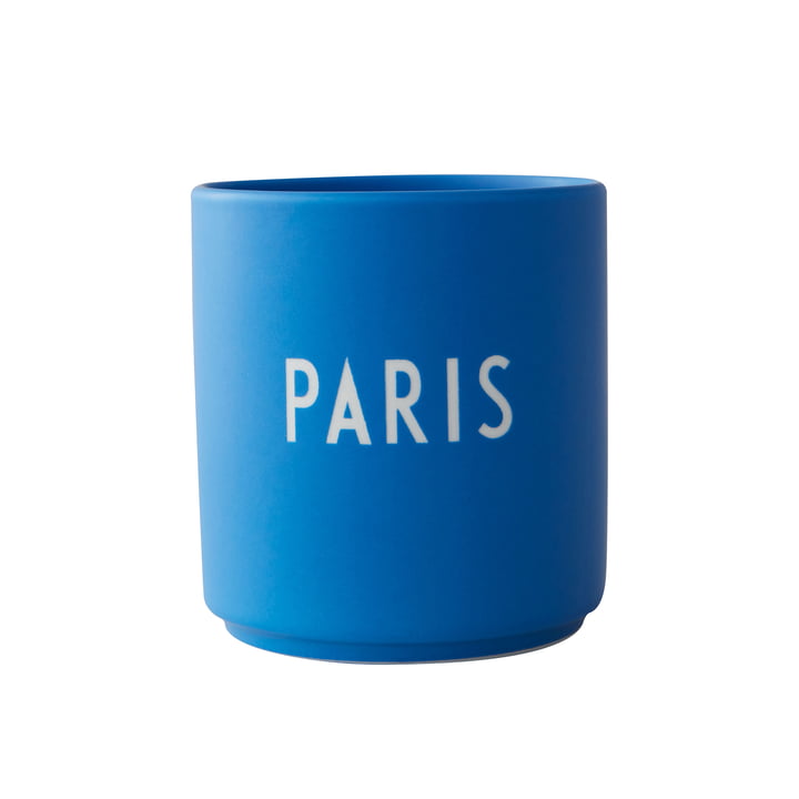 Design Letters - AJ Favourite Tasse en porcelaine, Paris / bleu