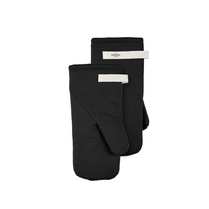 Gants de four, noir (set de 2) de The Organic Company