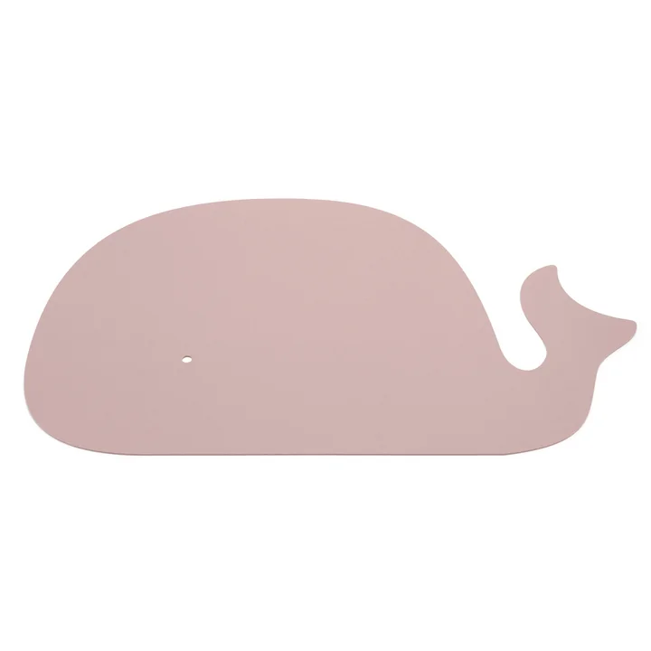 Tapis enfant baleine, 82 x 120 cm, 5mm, Powder 51 de HEY-SIGN