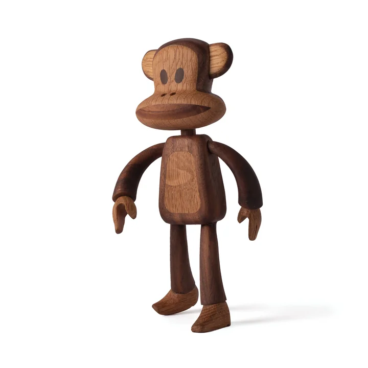 Julius the Monkey Figurine en bois, Noyer & Chêne naturel de boyhood