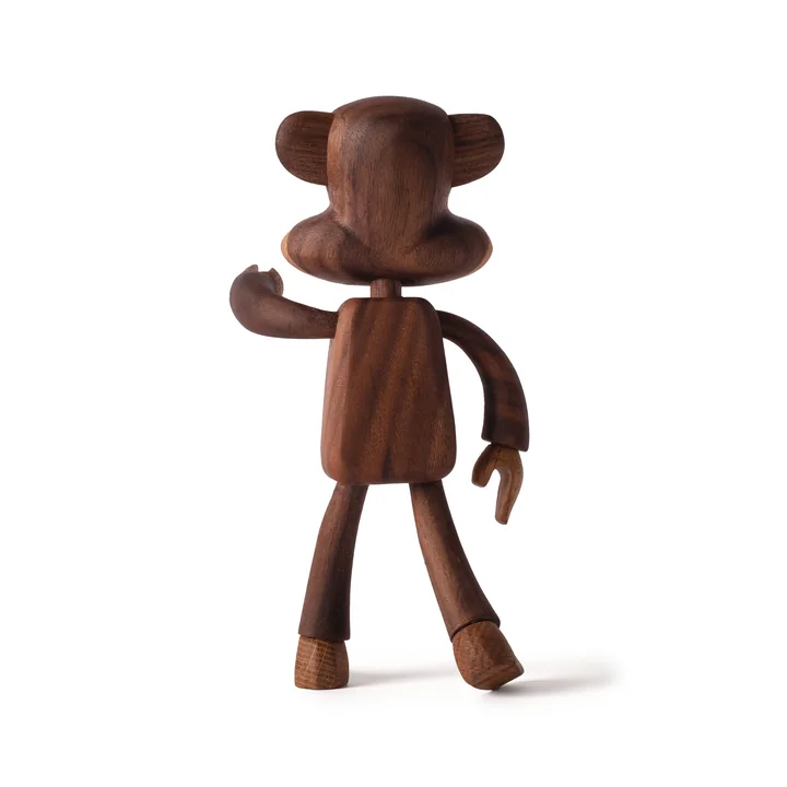 Julius the Monkey Figurine en bois, Noyer & Chêne naturel de boyhood