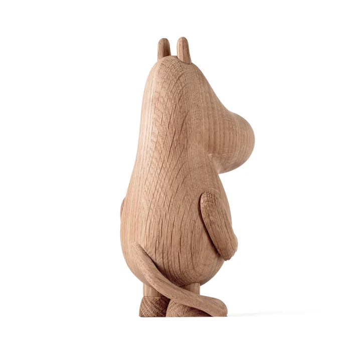 Moomintroll figurine en bois large, chêne naturel de boyhood