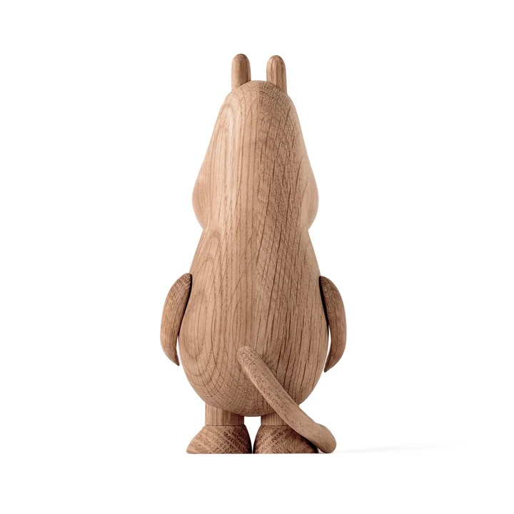 Moomintroll figurine en bois large, chêne naturel de boyhood