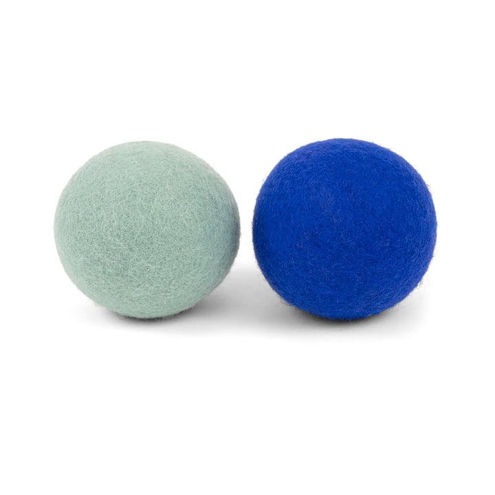 Fine & Isa Jouet pour chiens, set de balles, turquoise / bleu royal de myfelt