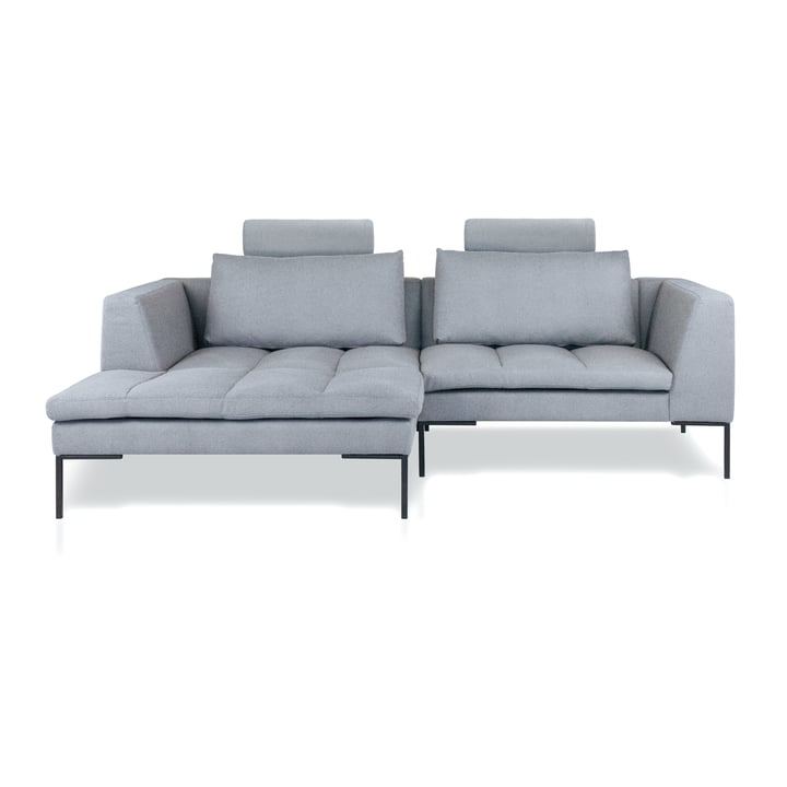 Rikke Canapé, Chaise R, 246 x 170 cm, gris clair (Enna Soft Grey 1062) de Nuuck