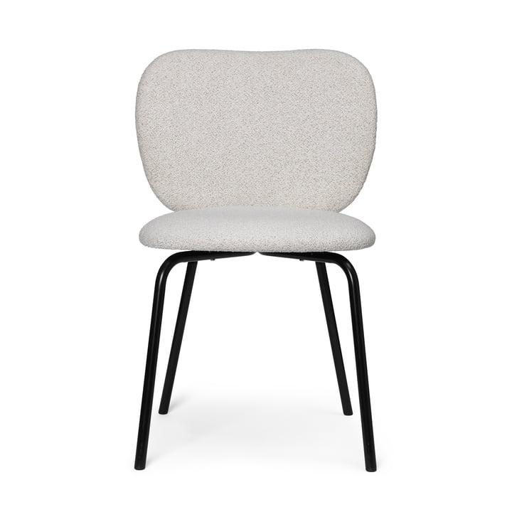 ferm Living - Rico Chaise, blanc cassé mélangé (Bouclé doux)