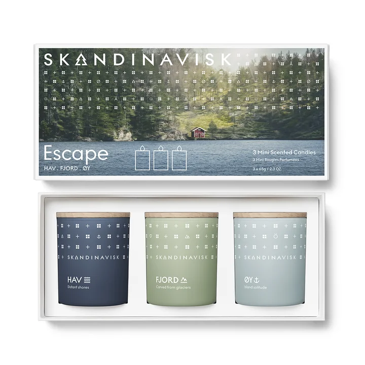 Escape Set cadeau de bougies de Skandinavisk