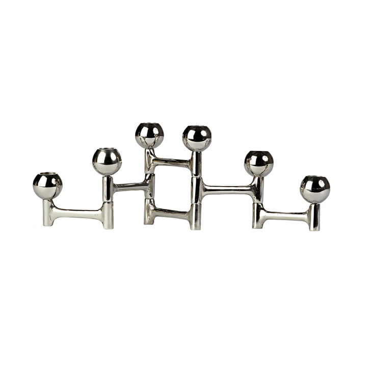 Pols Potten - Bougeoir, pliable / rond, nickel