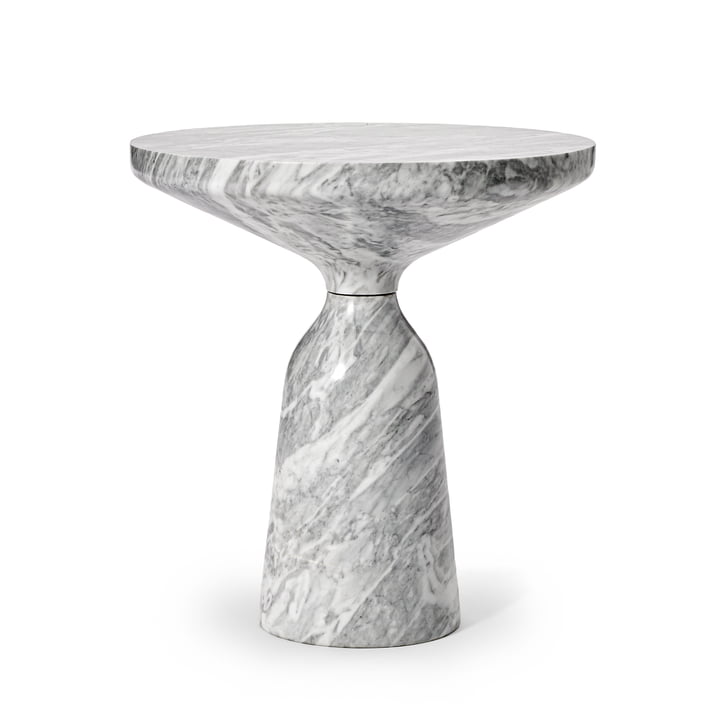 ClassiCon - Bell Table d'appoint, marbre poli (Grigio Nuvolato)