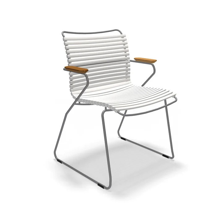 HOUE - CLICK Outdoor Dining fauteuil à dossier bas, muted white