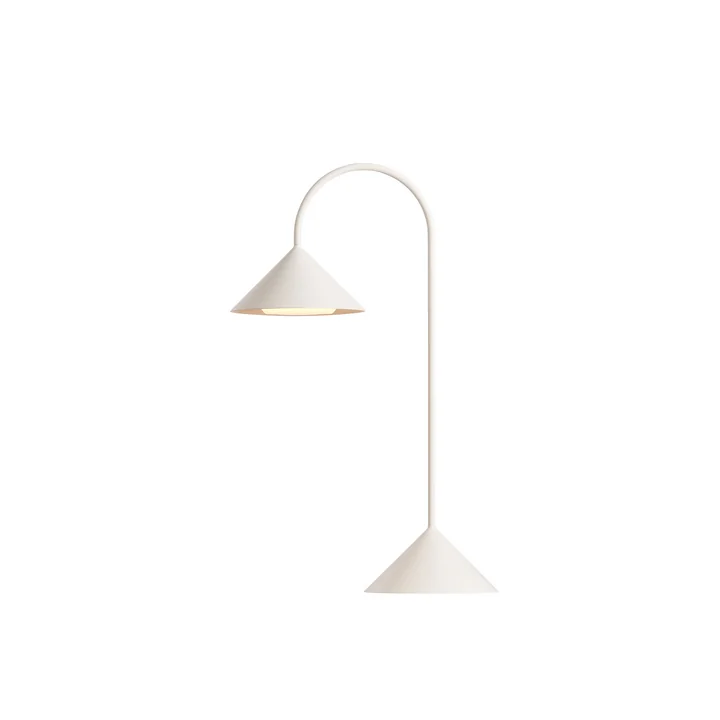Grasp LED Lampadaire à accu, H 47 cm, blanc mat de Frandsen