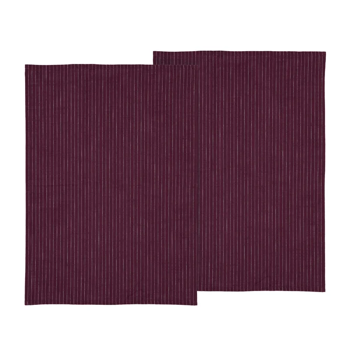 Line Torchon, 50 x 70 cm, violet (lot de 2) de Södahl