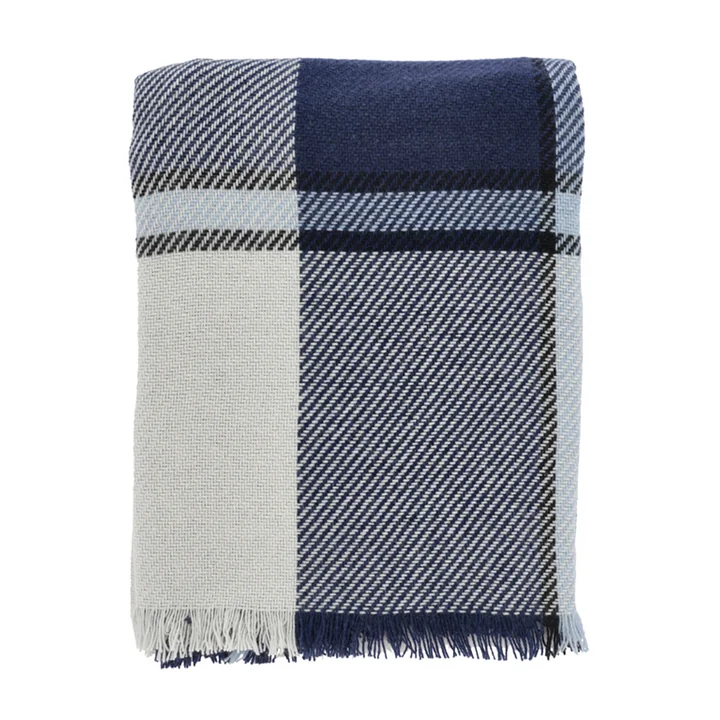 Precise couverture, 130 x 170 cm, bleu de Södahl