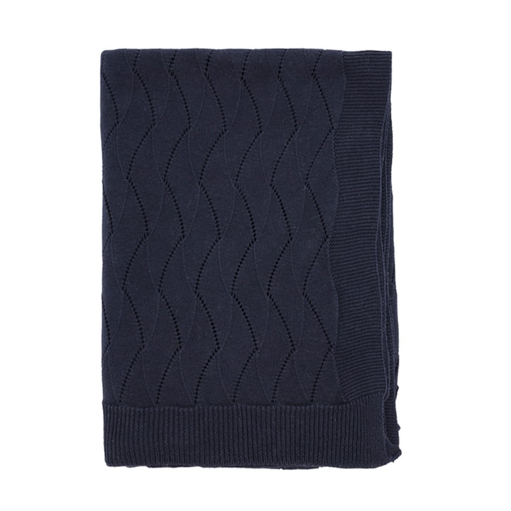 Gentle couverture, 130 x 170 cm, navy blue de Södahl