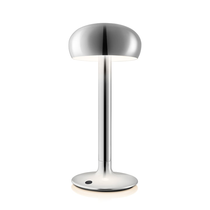 Emendo Lampe de table LED rechargeable, chrome de Eva Solo