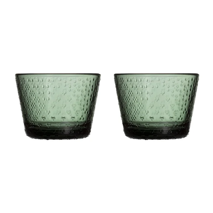 Iittala - Tundra Verre à boire 16 cl, vert sapin (set de 2)