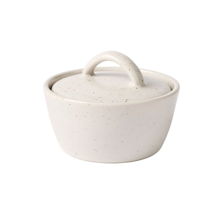 Nordic Vanilla Bol avec couvercle, Ø 8 cm x H 6 cm, blanc de Broste Copenhagen