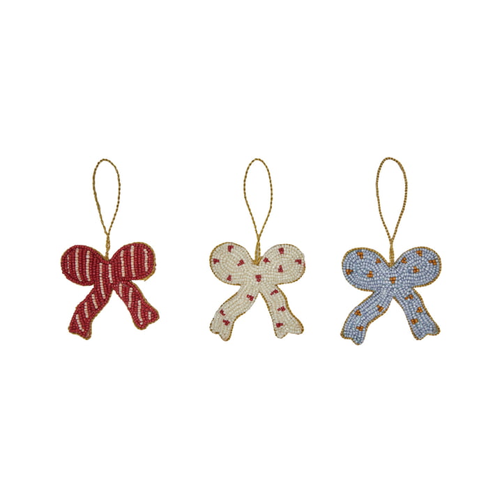 Noeuds de Noël Ornament, multicolor (set de 3) de OYOY