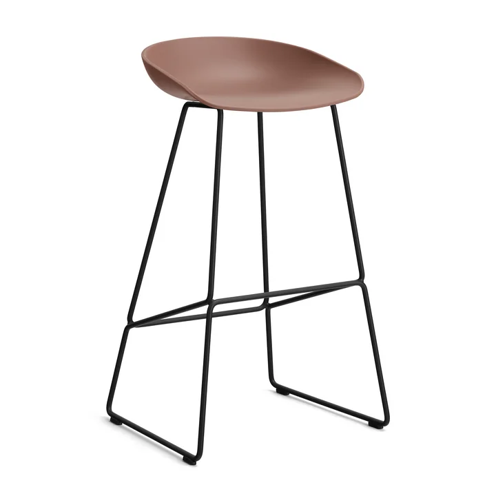 HAY - About A Stool AAS 38 Tabouret de bar H 85, soft brick 2. 0