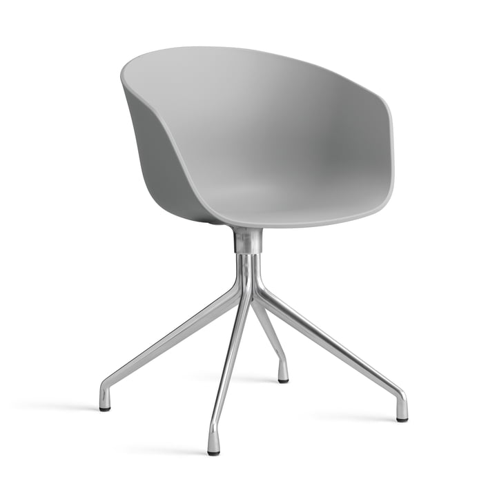 Hay - About A Chair AAC 20, aluminium poli / concrete grey 2. 0