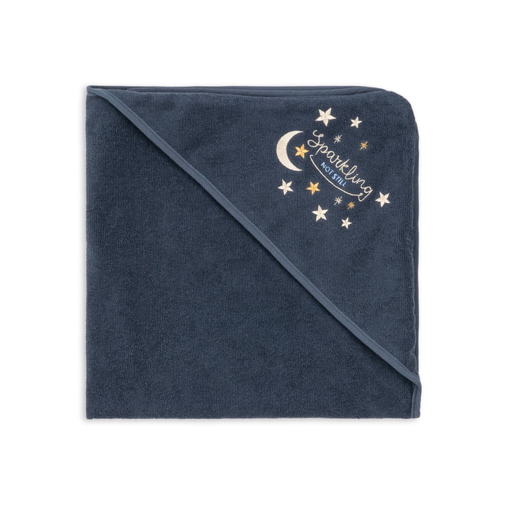 Serviette de bain en éponge, blue nights de Konges Sløjd